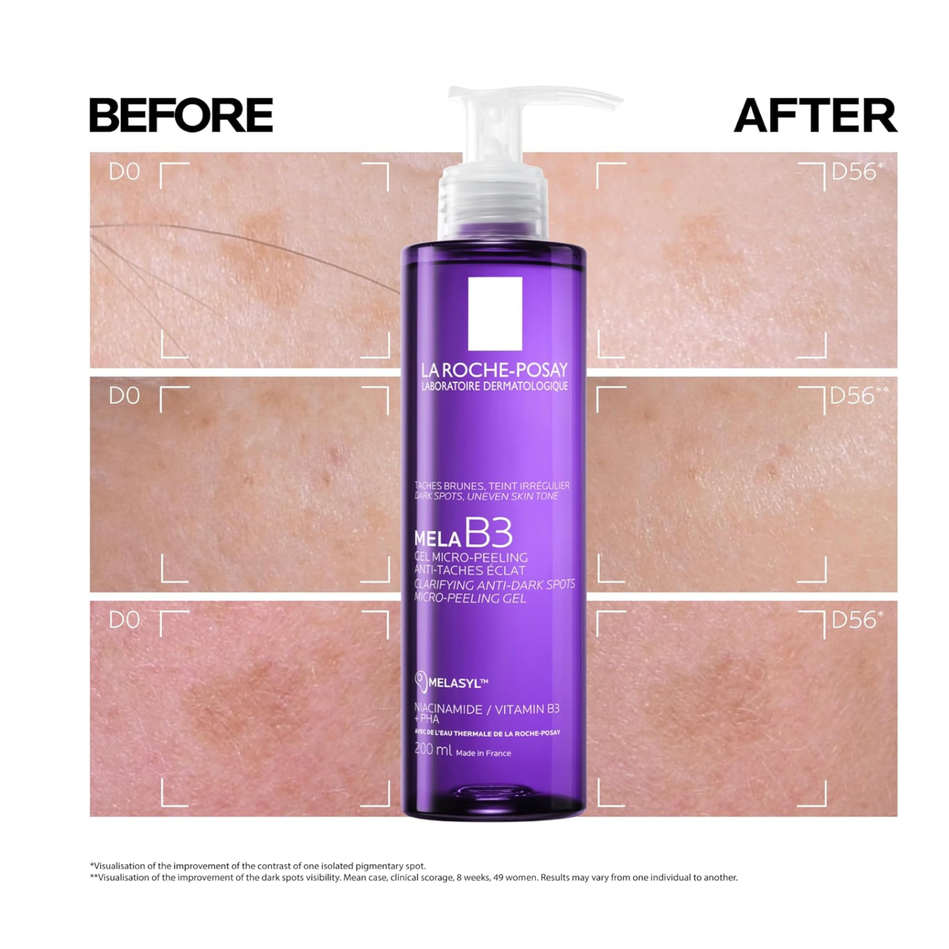 جل التقشير اللطيف ميلاب من لاروش بوزيه