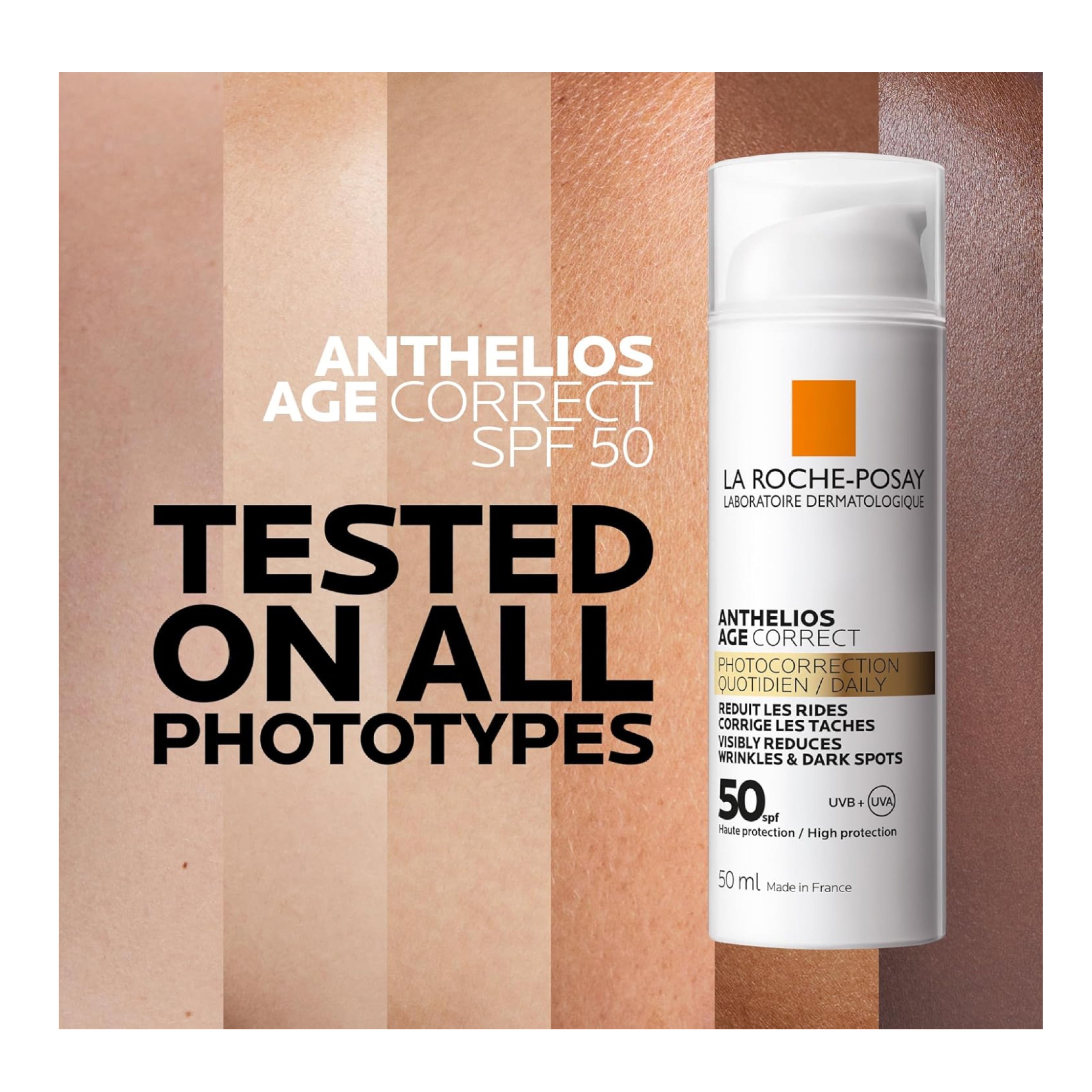 La Roche Posay Moisturizer Anthelios 50ml SPF 50 For Correcting Signs Of Aging SPF 50
