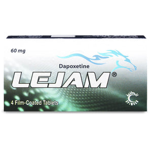 Lejam Dapoxetine 60 mg Tablets – Men’s Performance Timing Support (4 Tablets)