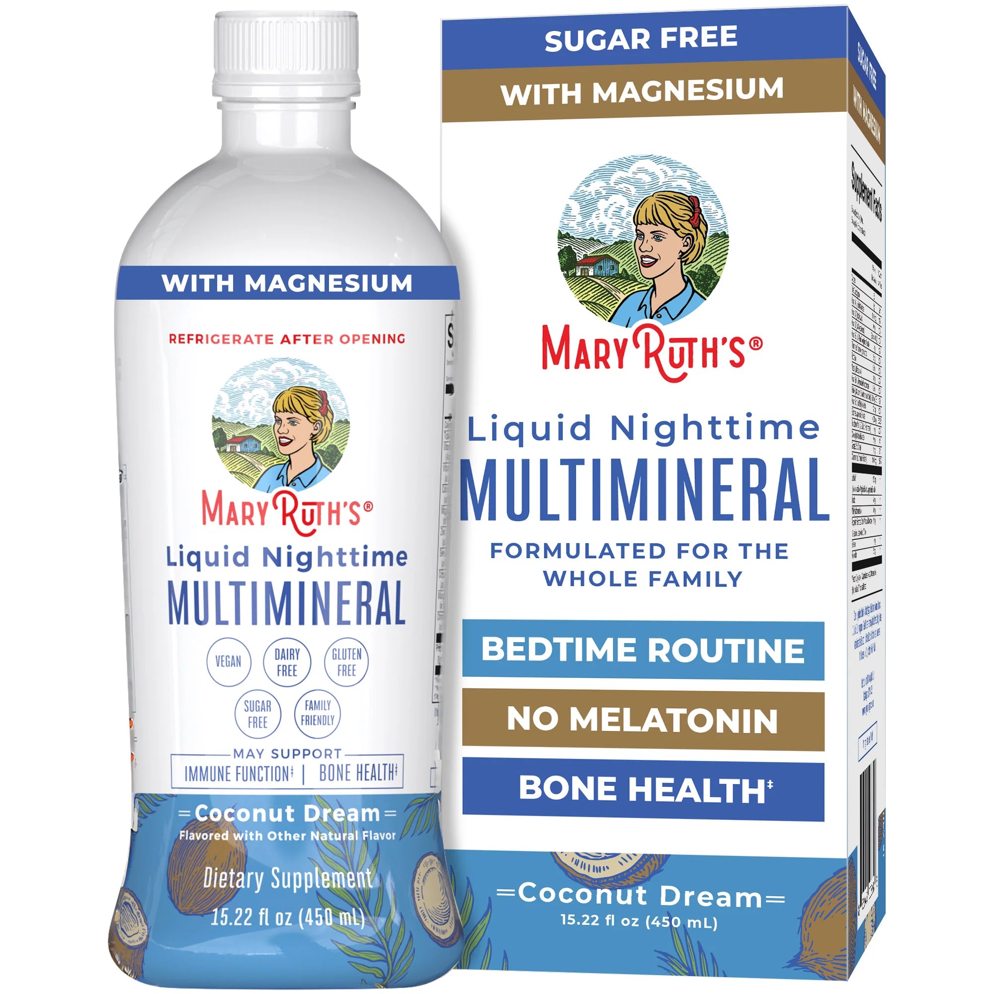 MaryRuth's Nighttime Multimineral Liquid - Coconut Sleep Supplement