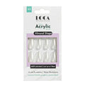Loca-Nails-A2-Almond-Shape-White-Pearl-
