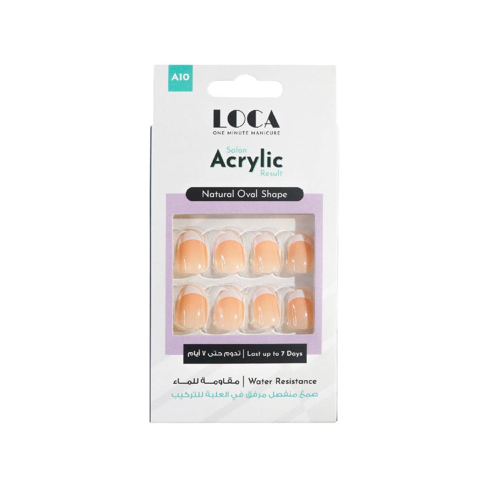 Loca-Nails-A10-French-Natural-Oval-Shape-
