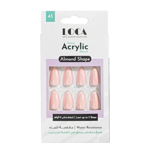 Loca-Nails-A5-Almond-Shape-Pink-French-