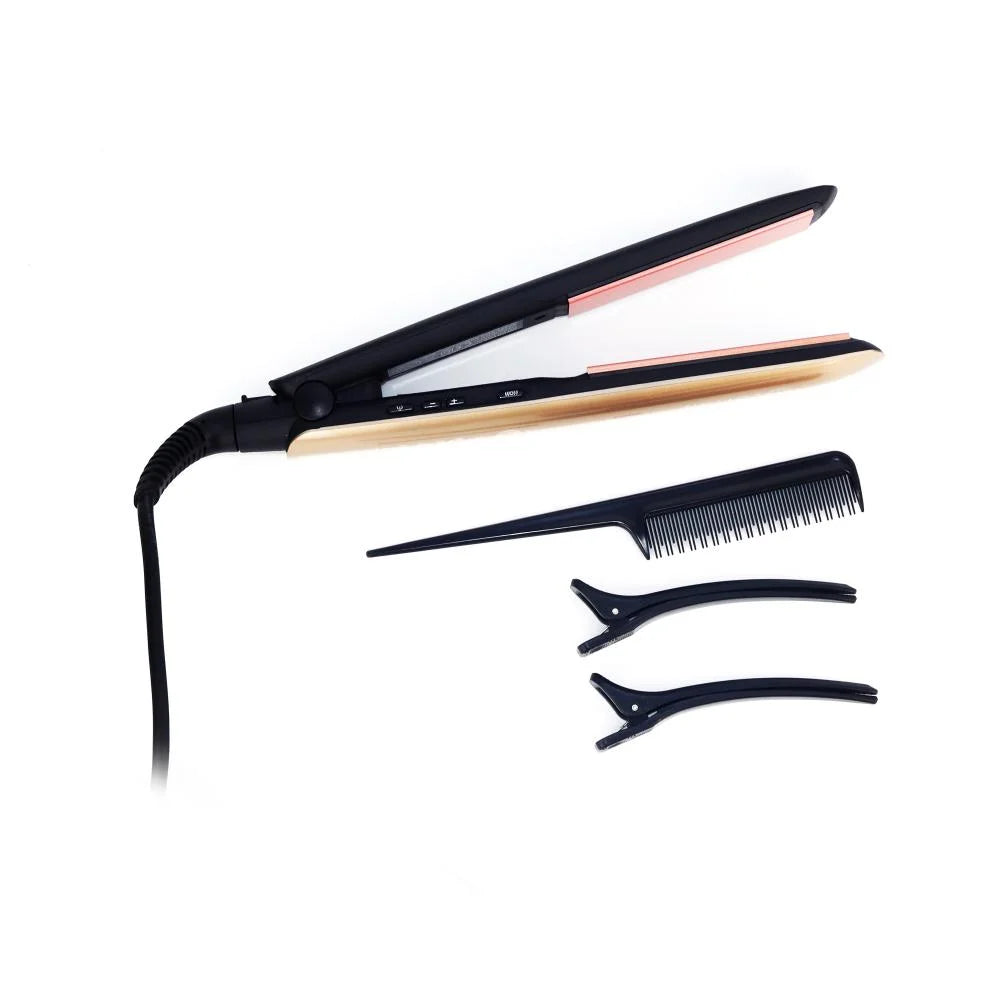 مكواة تمويج الشعر الذكية لوفيان بتقنية Keratin مع زيت الأرغان