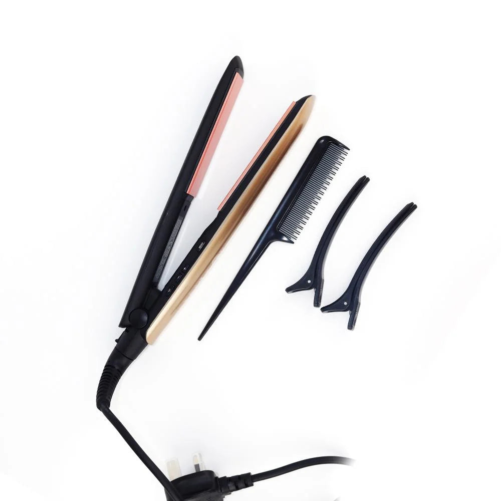 مكواة تمويج الشعر الذكية لوفيان بتقنية Keratin مع زيت الأرغان