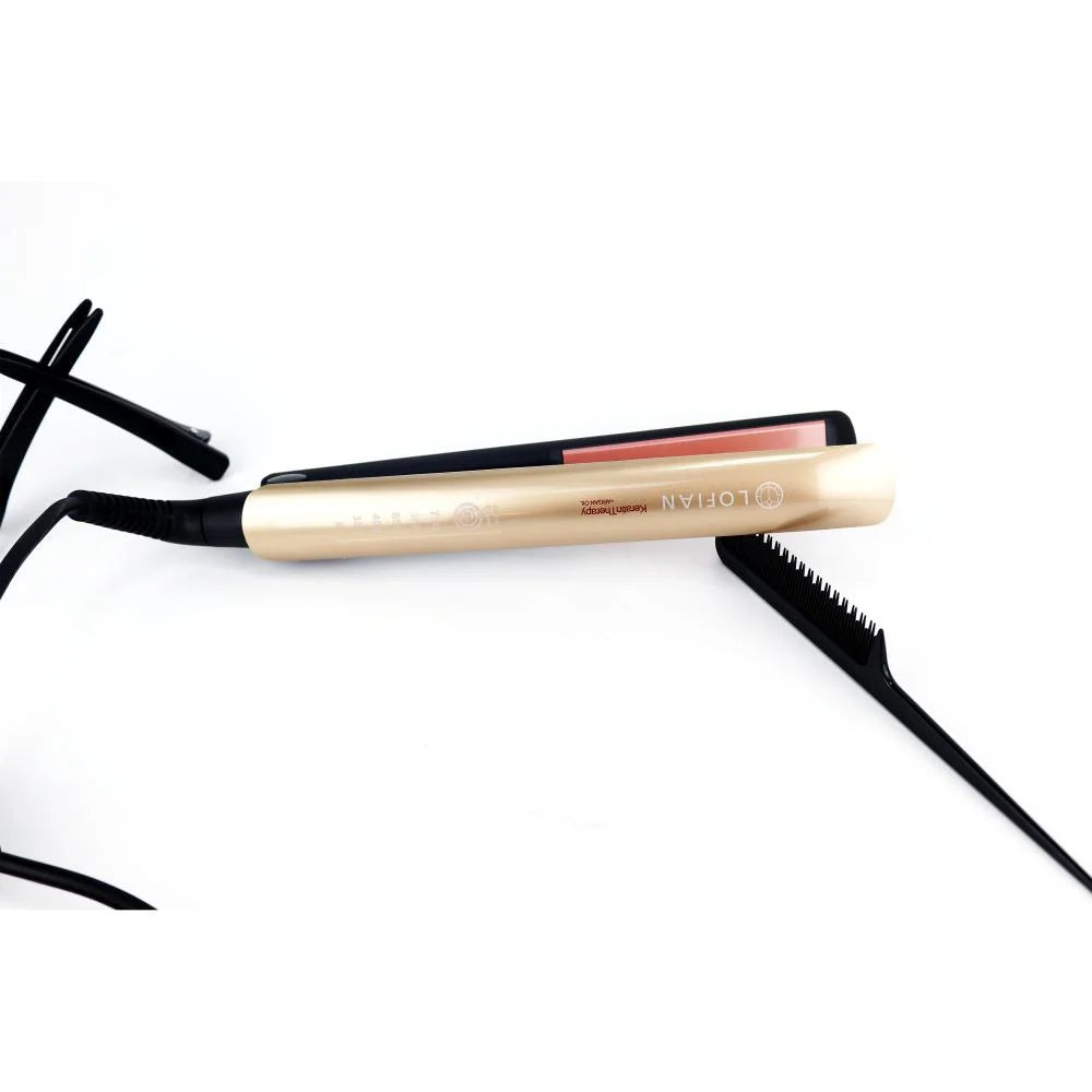 مكواة تمويج الشعر الذكية لوفيان بتقنية Keratin مع زيت الأرغان