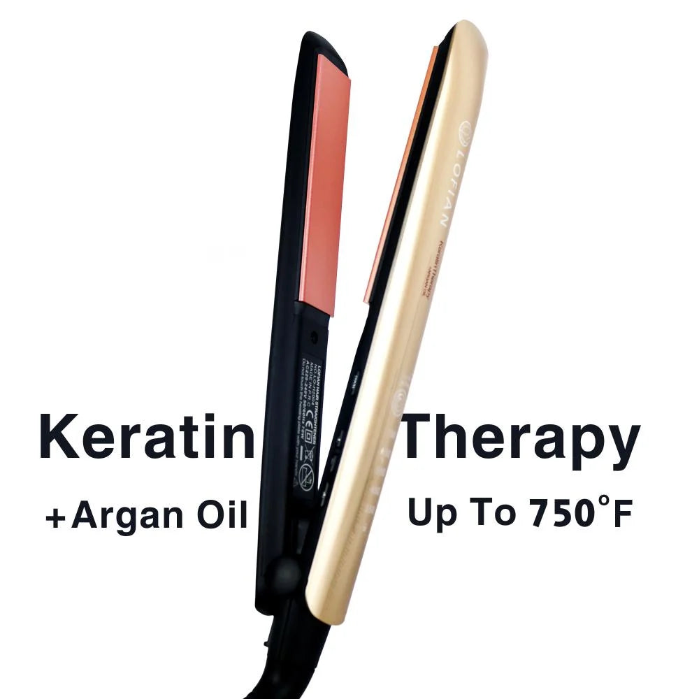 مكواة تمويج الشعر الذكية لوفيان بتقنية Keratin مع زيت الأرغان