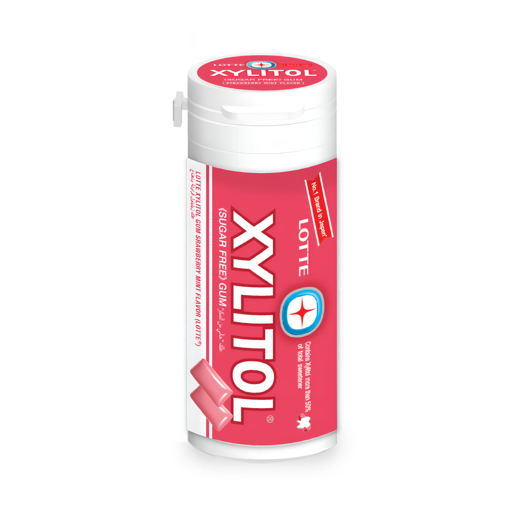 Lotte-Xylitol-Chew-Gum-29g-Sugar-Free-With-Strawberry-And-Mint-