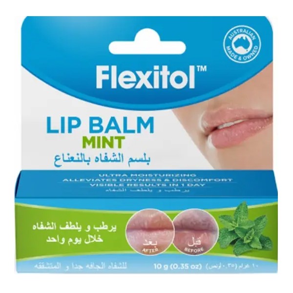 Flexitol lip balm 10g with mint