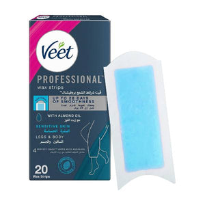 Veet Hair Removal Strips 20pc Professional For Sensitive Skin
