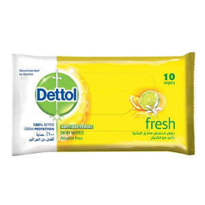 Dettol Wet Wipes 10pc Fresh