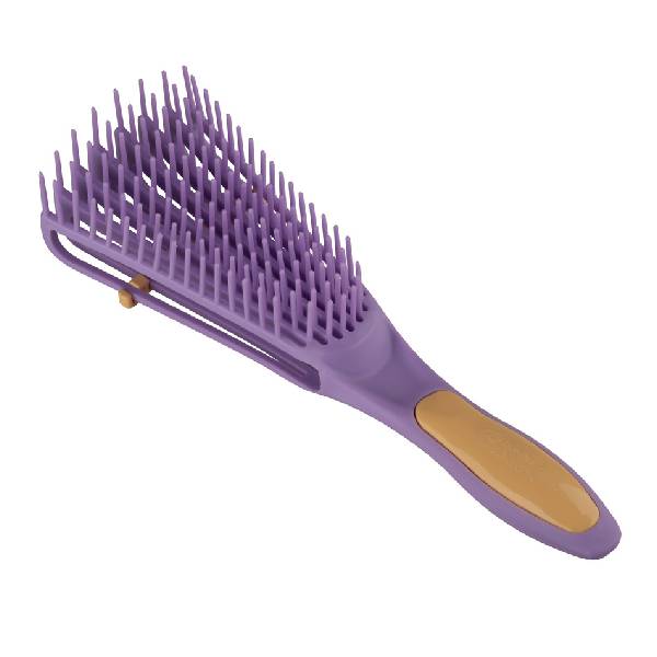 Dompel Hair Brush Curly Hair Purple