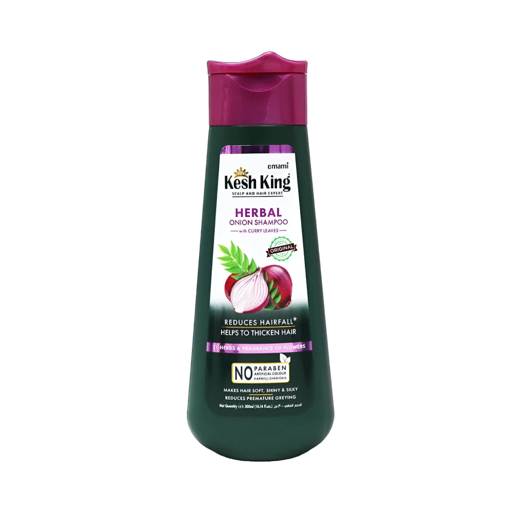Emami  shampoo 300ml kesh king for scalp and hair with herbal onion extract and curry leaves