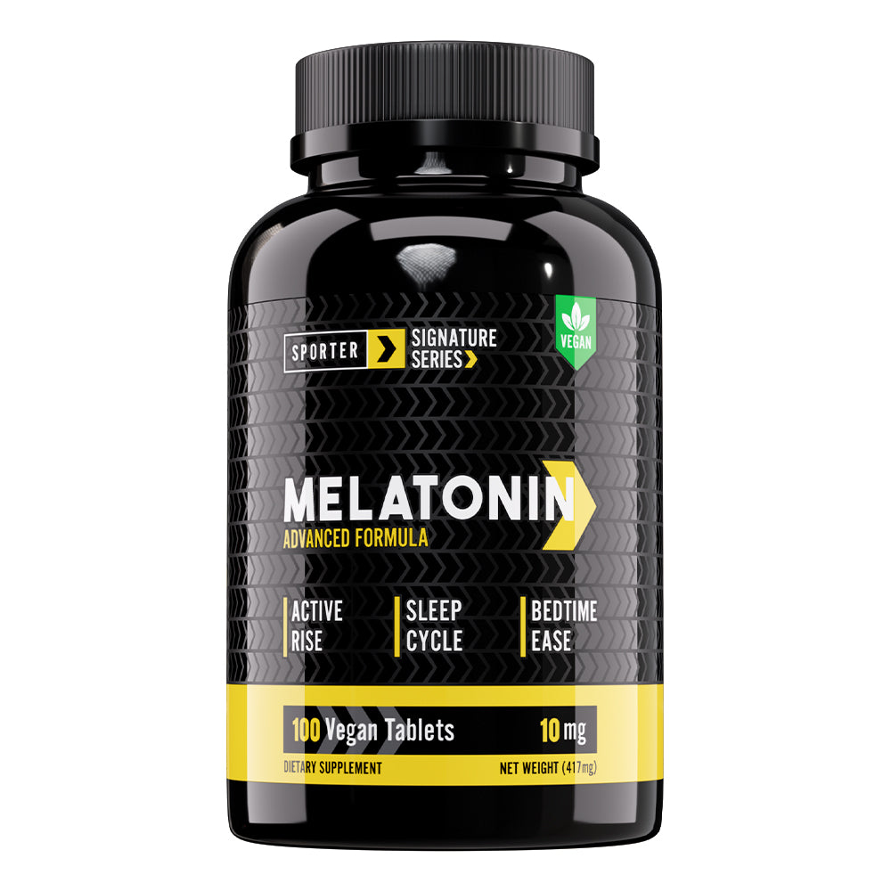 Sporter Signature Series - Melatonin Advanced Formula 10 mg - Not Flavored - 100 Vegan Tablets