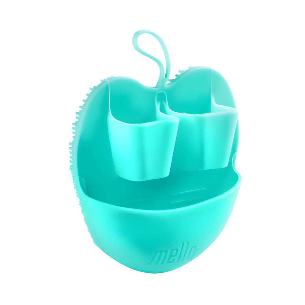 Mella Mella Silicone Face Cleansing & Scrub Brush Small Green