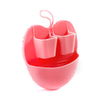 Mella Mella Silicone Face Cleansing & Scrub Brush Small Pink