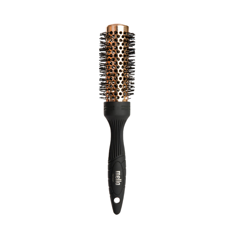 Mella Mella Hair Brush 2506 Round For Styling Black