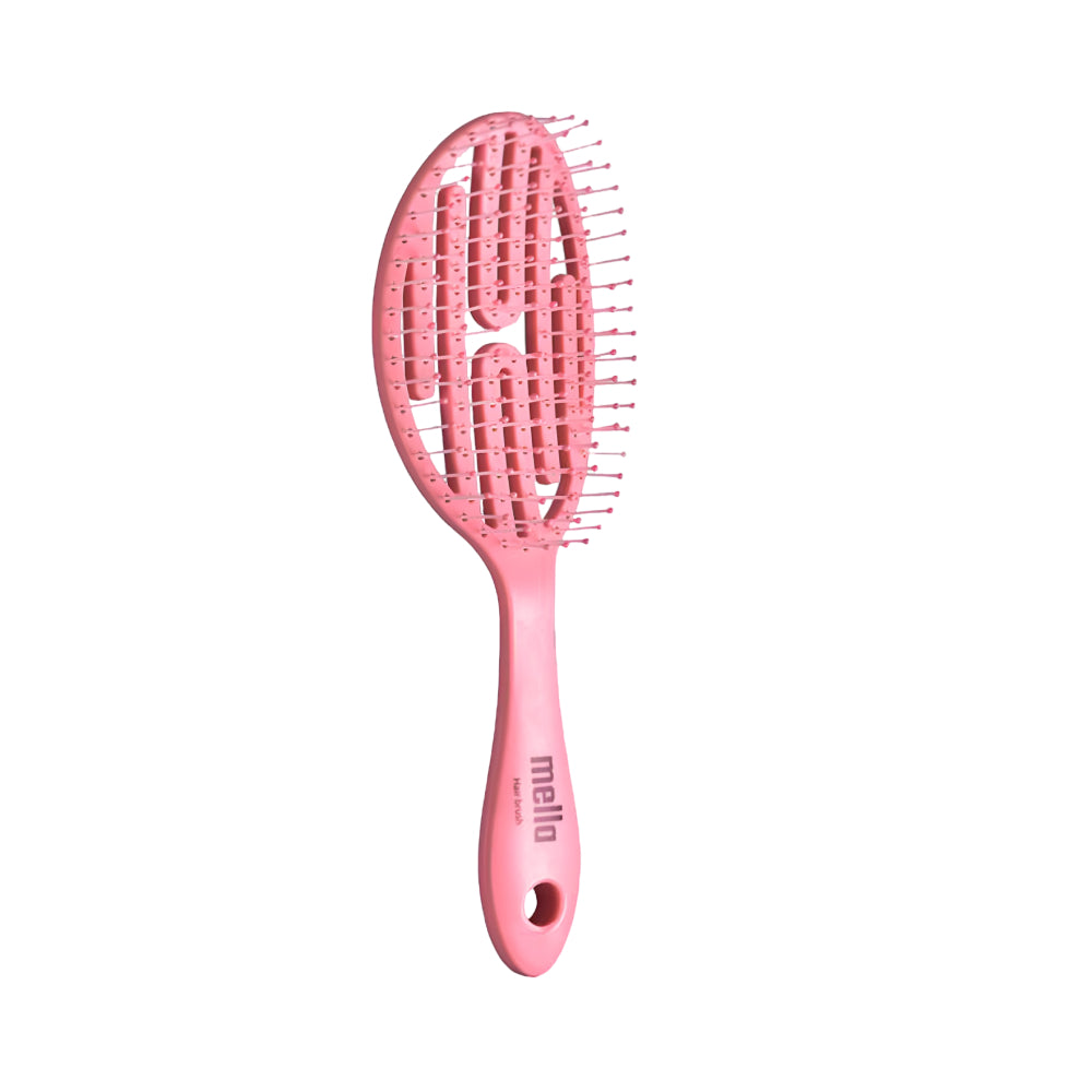 Mella Mella Hair Brush Pink Oval Shape