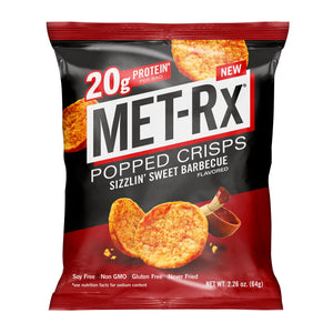MET-RX - Popped Crisps 20G PROTEIN - Sweet BBQ 64g