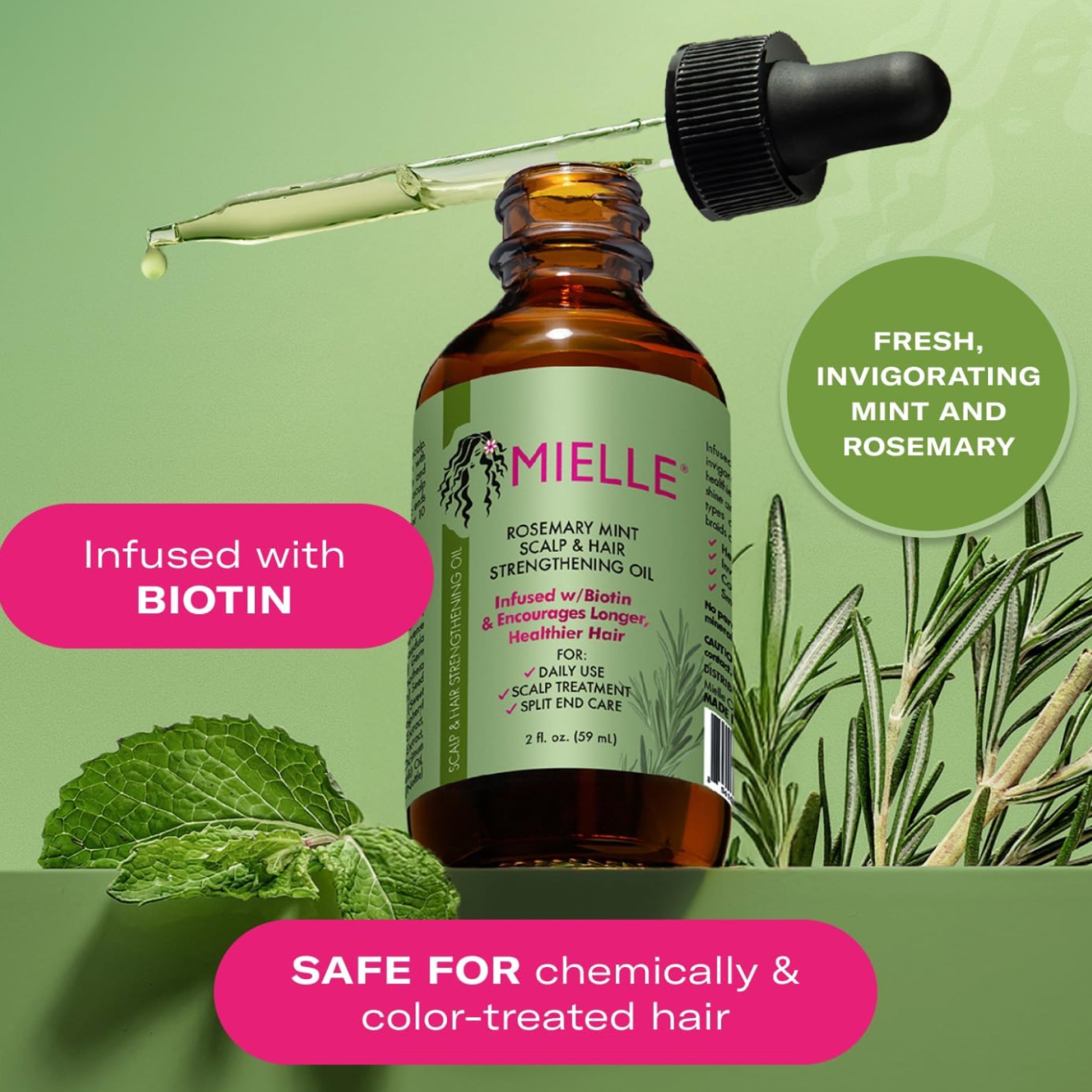 Mielle Hair Oil 59ml With Rosemary Mint
