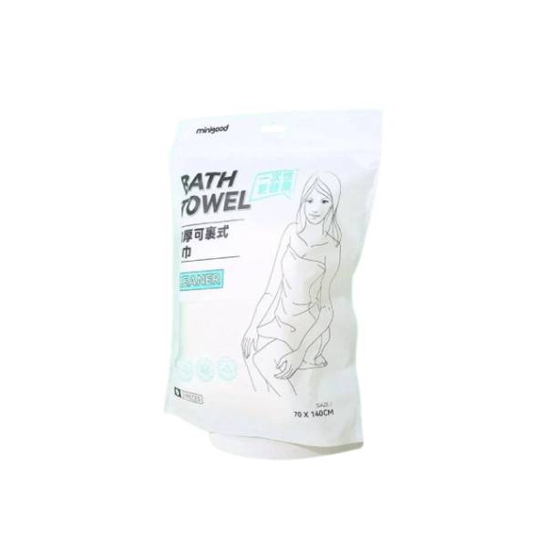 Minigood Minigood Bath Towel 2pc Disposable skin friendly Pearl pattern 140*70 cm