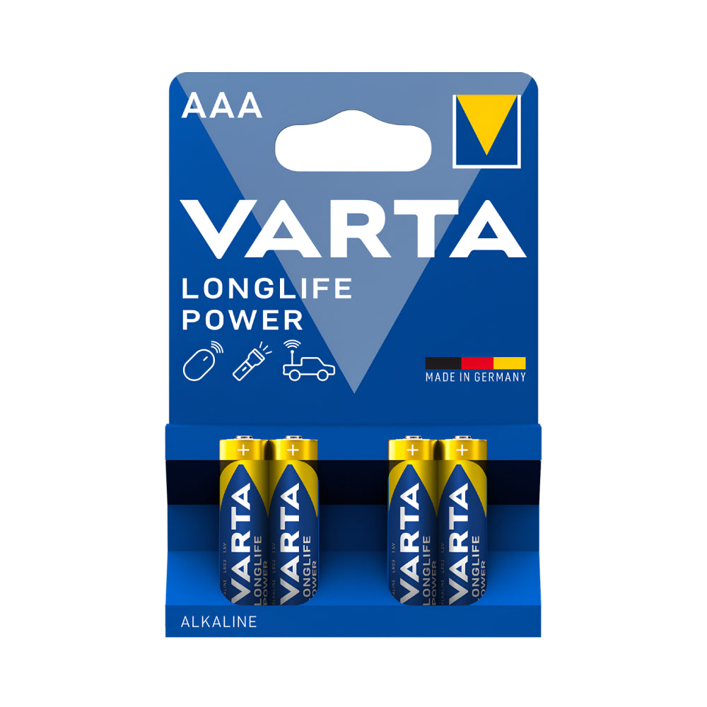 Varta Battery 4pc Long Life Power AAA