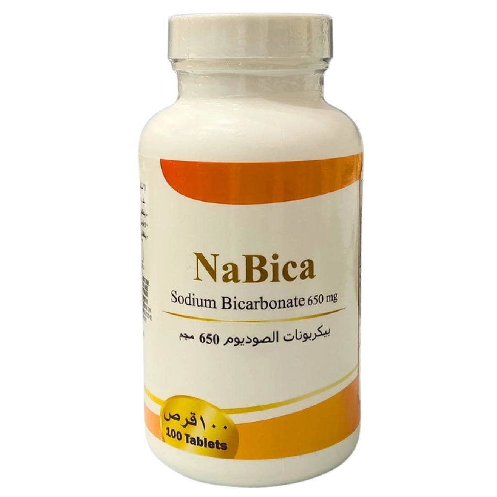 Nabica 650 Sodium Bicarbonate Digestive Support Supplement – 100 Caps