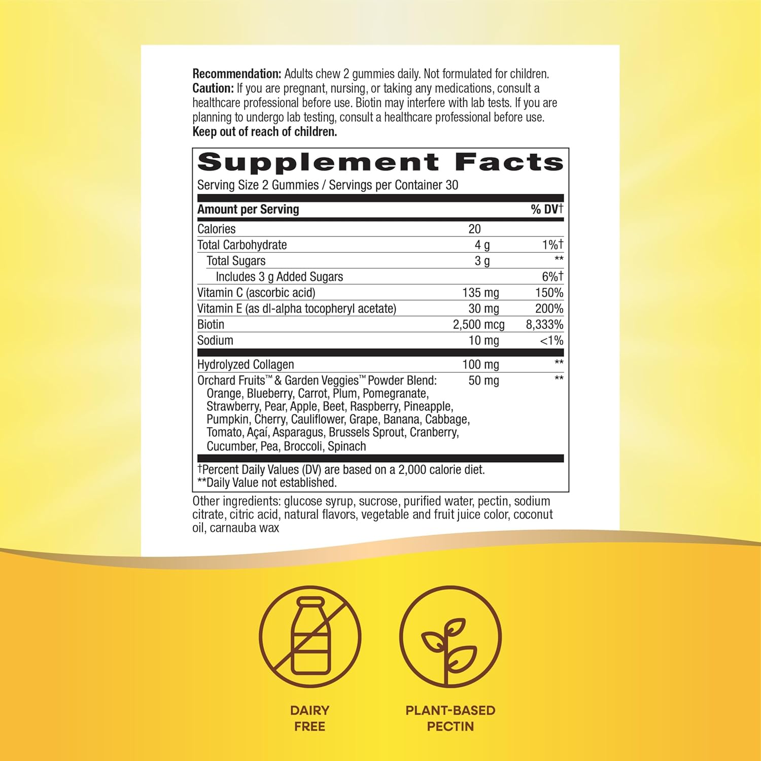 Nature's Way Alive! Hair Skin & Nails With Collagen & Biotin Strawberry 60 Gummies