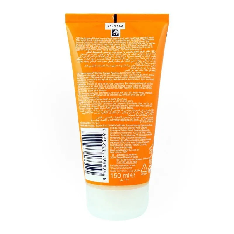 Neutrogena Face Scrub – Salicylic Acid Exfoliating Cleanser
