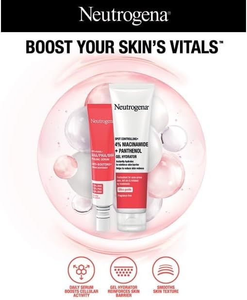 Neutrogena Spot Control Gel Hydrator – Niacinamide & Panthenol 50ml