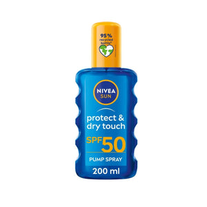 Nivea Sun Protect & Dry Touch Sunscreen Spray SPF 50 - 200ml Bottle