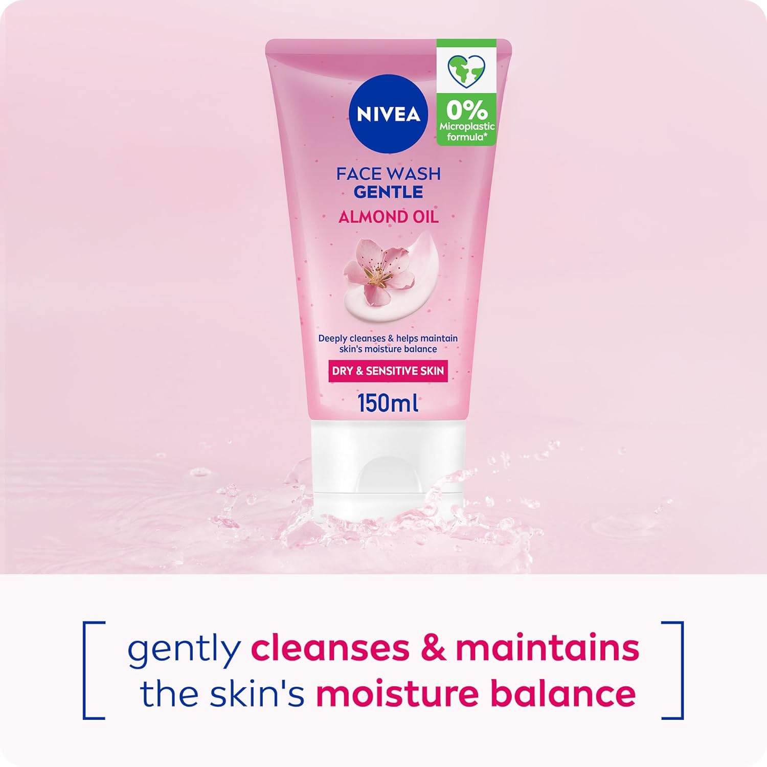 Nivea Gentle Face Wash with Almond Oil | Hydrating Facial Cleanser