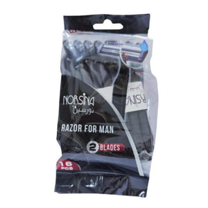 Norsina-Razor-16pc-Two-Blades-Men's-Black-