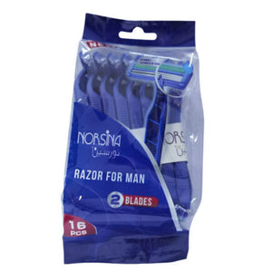 Norsina-Razor-16pc-Two-Blades-Men's-Blue-