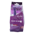 Norsina-Razor-for-Women-12pc-3-Blade-Purple-