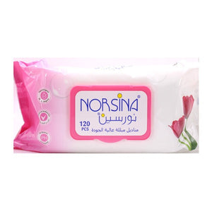 Norsina-Wet-Wipes-120Wipes-Tulip-Flower-