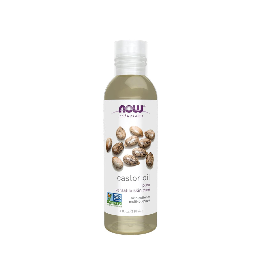 زيت الخروع من NOW Solutions – 100% نقي 4 أونصة (118 مل)