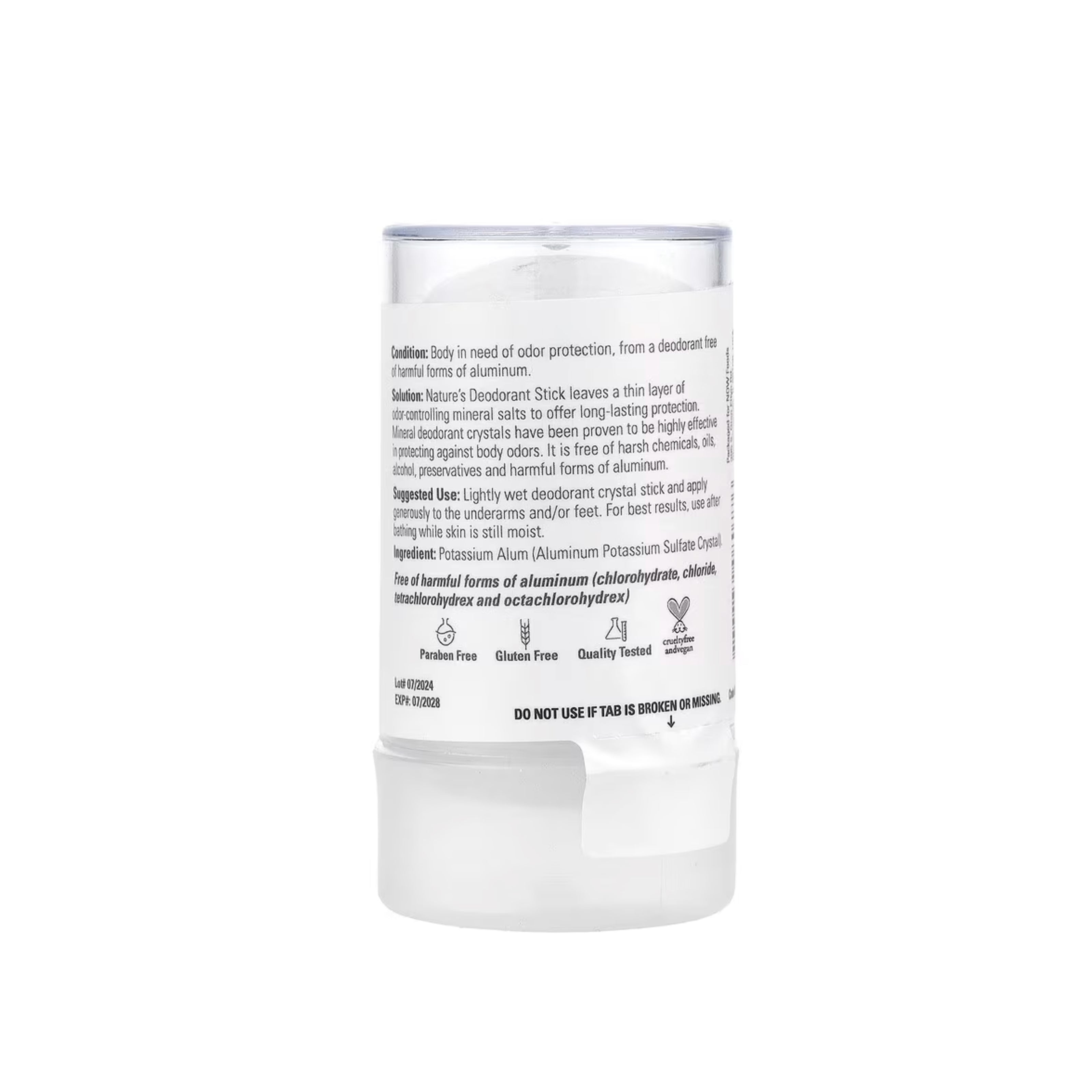 مزيل العرق شبه الطبيعي NOW – حماية لطيفة من الروائح الكريهة وخالية من الألومنيوم