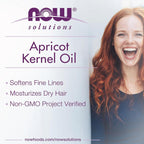 زيت نواة المشمش NOW – زيت طبيعي مرطب للوجه والجسم 118 مل