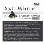 معجون أسنان NOW Xyli Gel Charcoal Refresh – تبييض وإزالة السموم