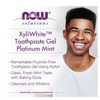 NOW Xyli Platinum Whitening Toothpaste – Natural Xylitol Oral Care