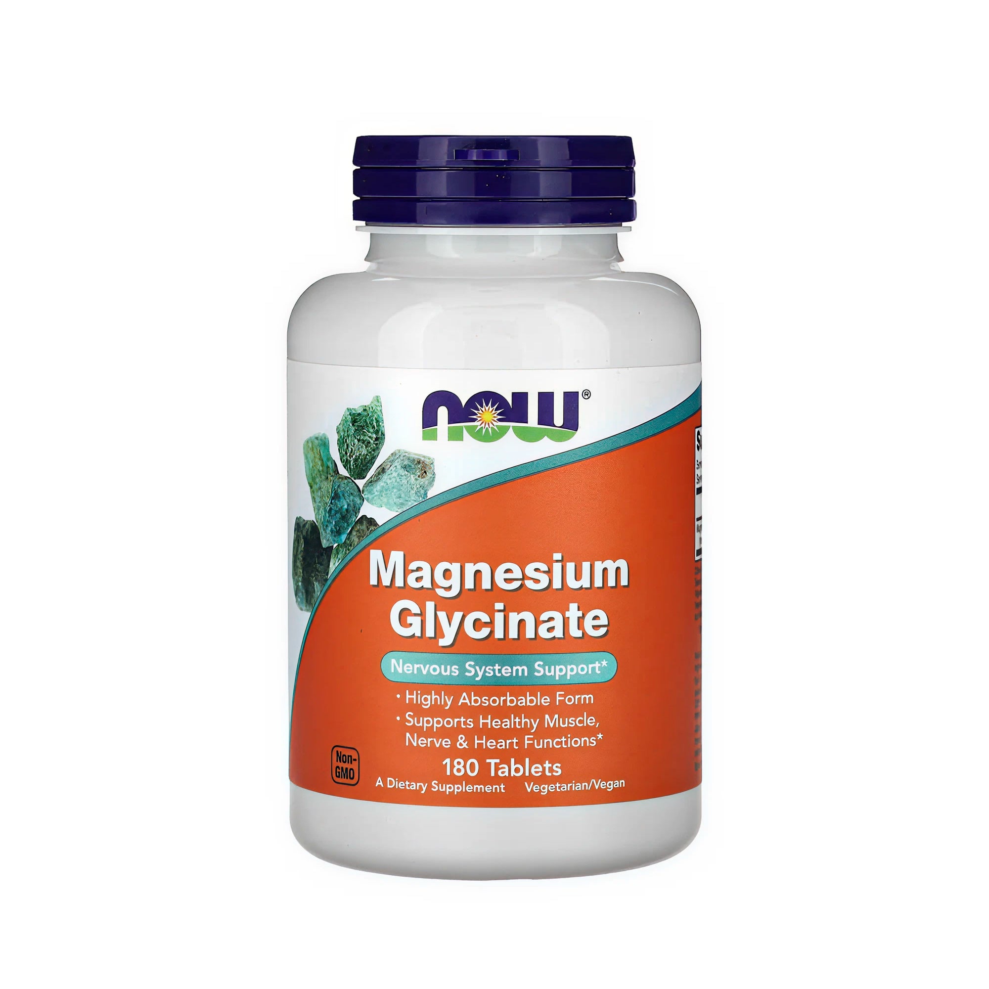 NOW Foods Magnesium Glycinate - 180 Tablets