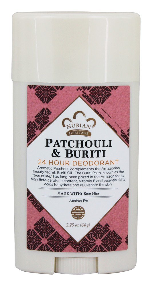 Nubian Heritage Patchouli & Buriti Natural Deodorant – 24-Hour Protection