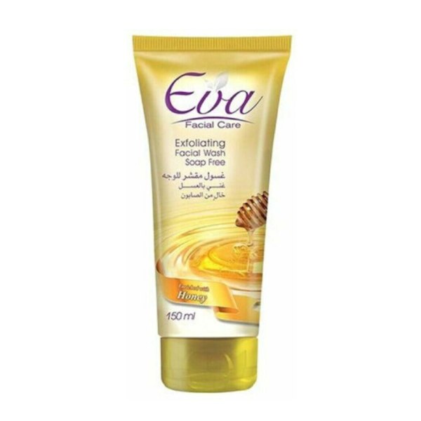 Eva Face Wash 150ml Soap Free Scrub With Honey For All Skin Types