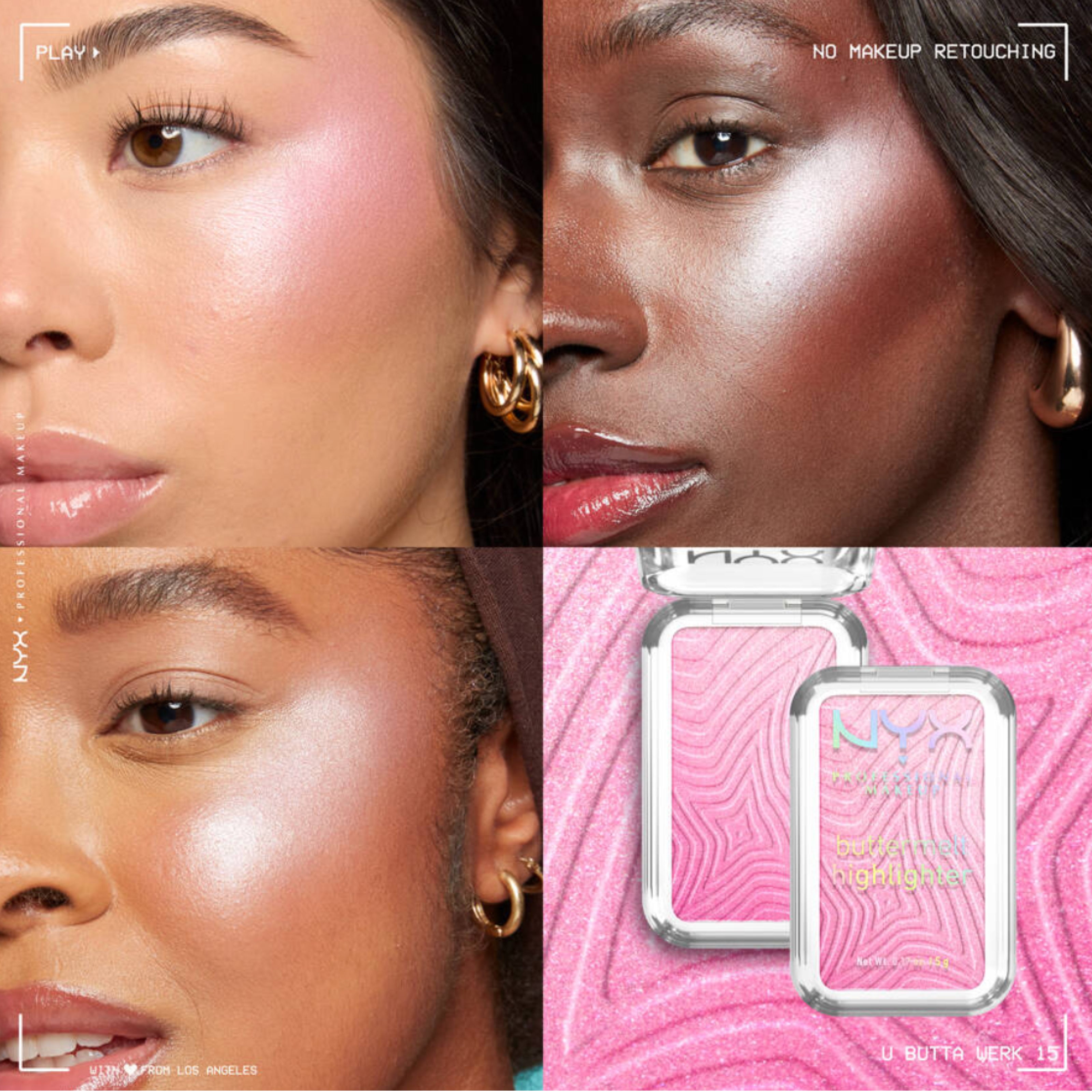 NYX Buttermelt Highlighter – You Butter Work – Longwear Face Glow
