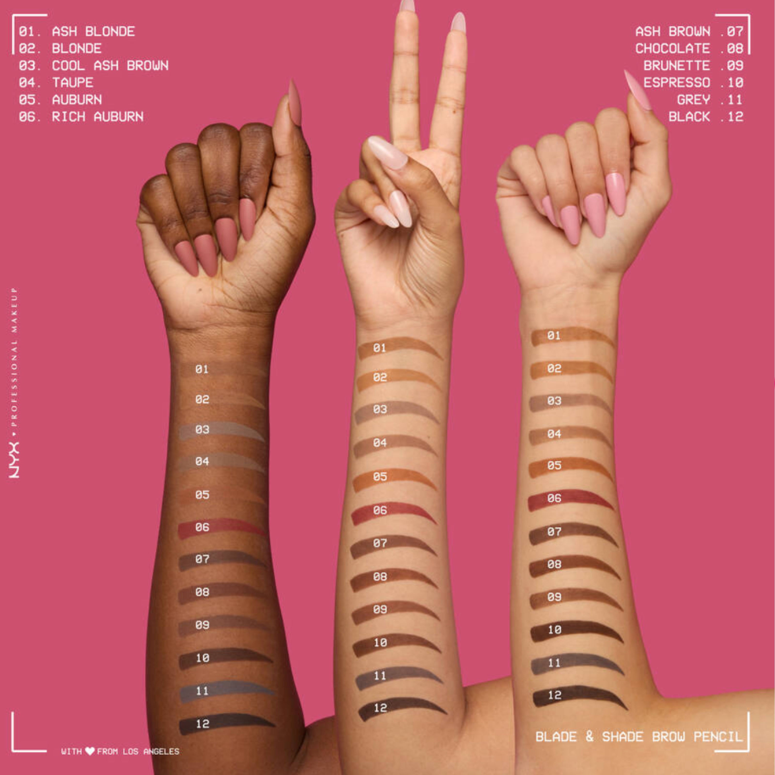 NYX Eyebrow Pencil - 04 Chocolate - Long-Lasting Brow Definer