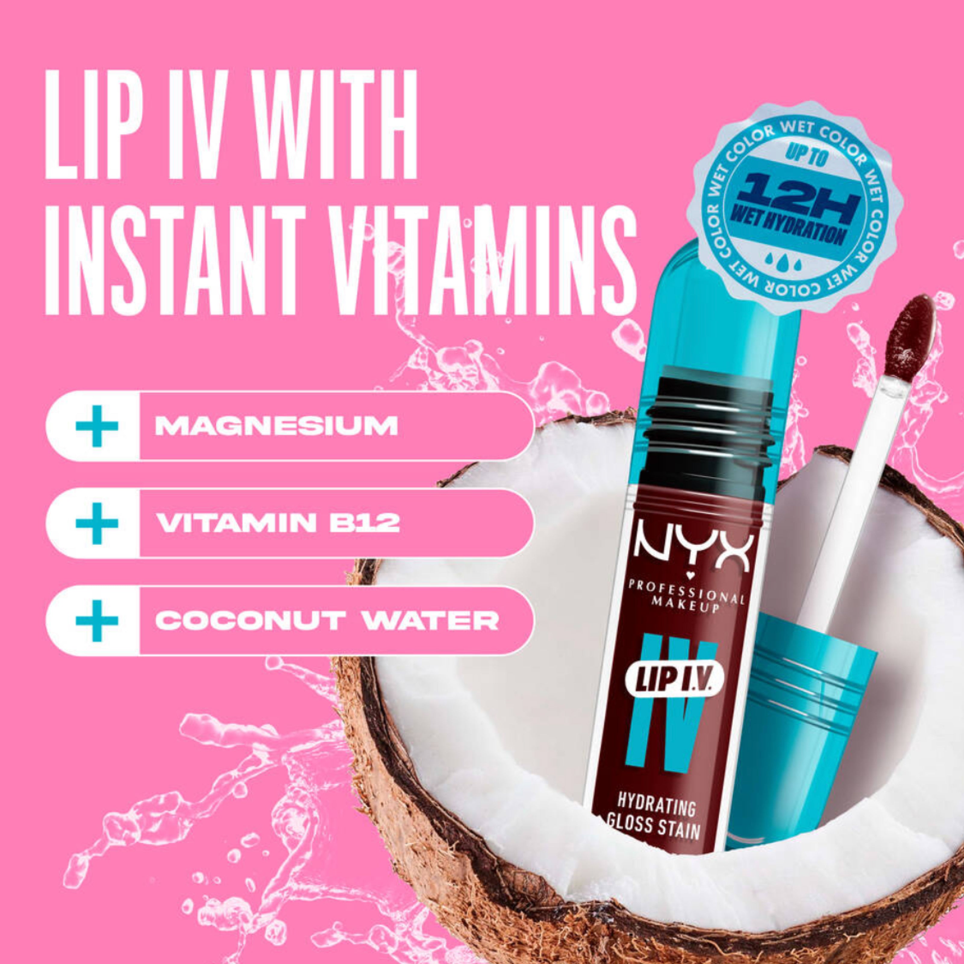 NYX Lip Gloss IV 15 Water Bout Wine - ملمع شفاه مرطب