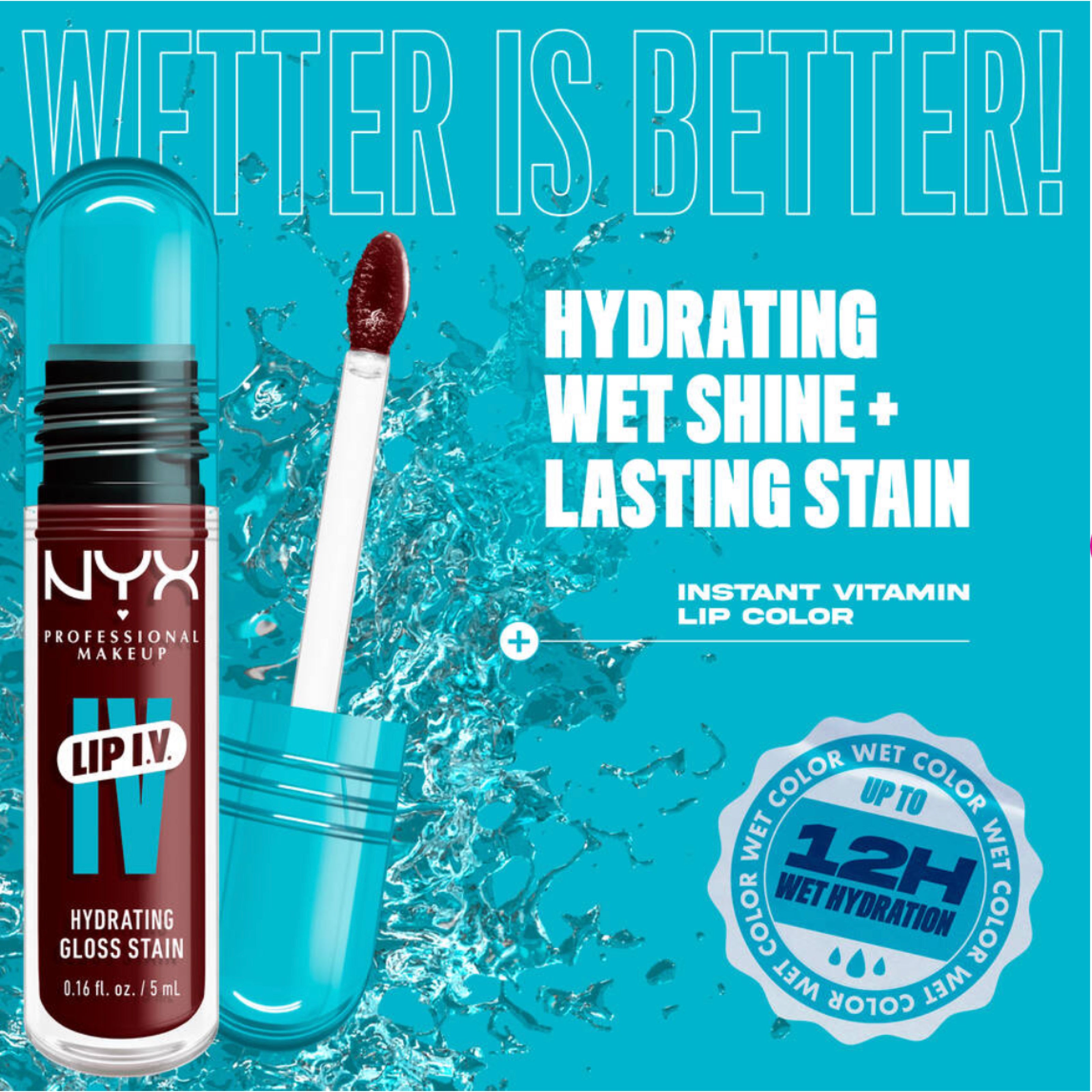 NYX Lip Gloss IV 15 Water Bout Wine - ملمع شفاه مرطب