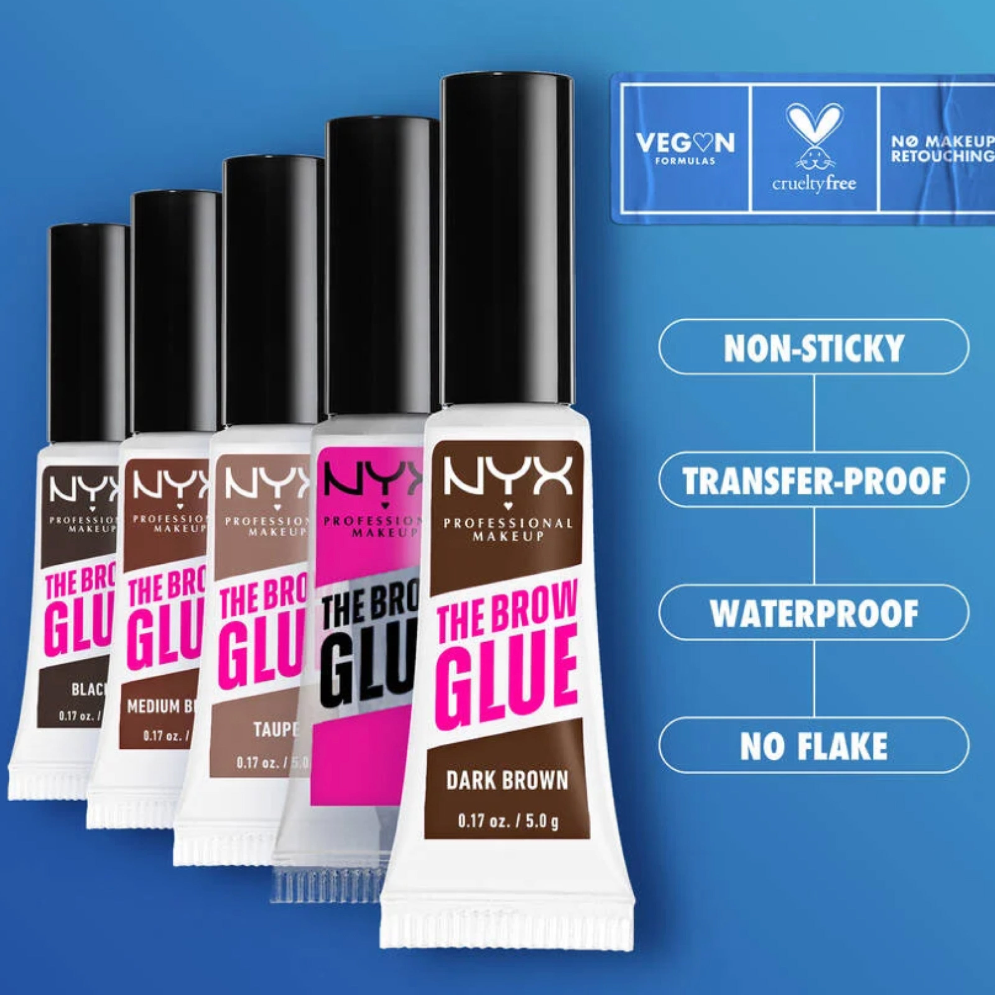 NYX The Brow Glue – جل الحواجب الفوري لتصفيف الحواجب