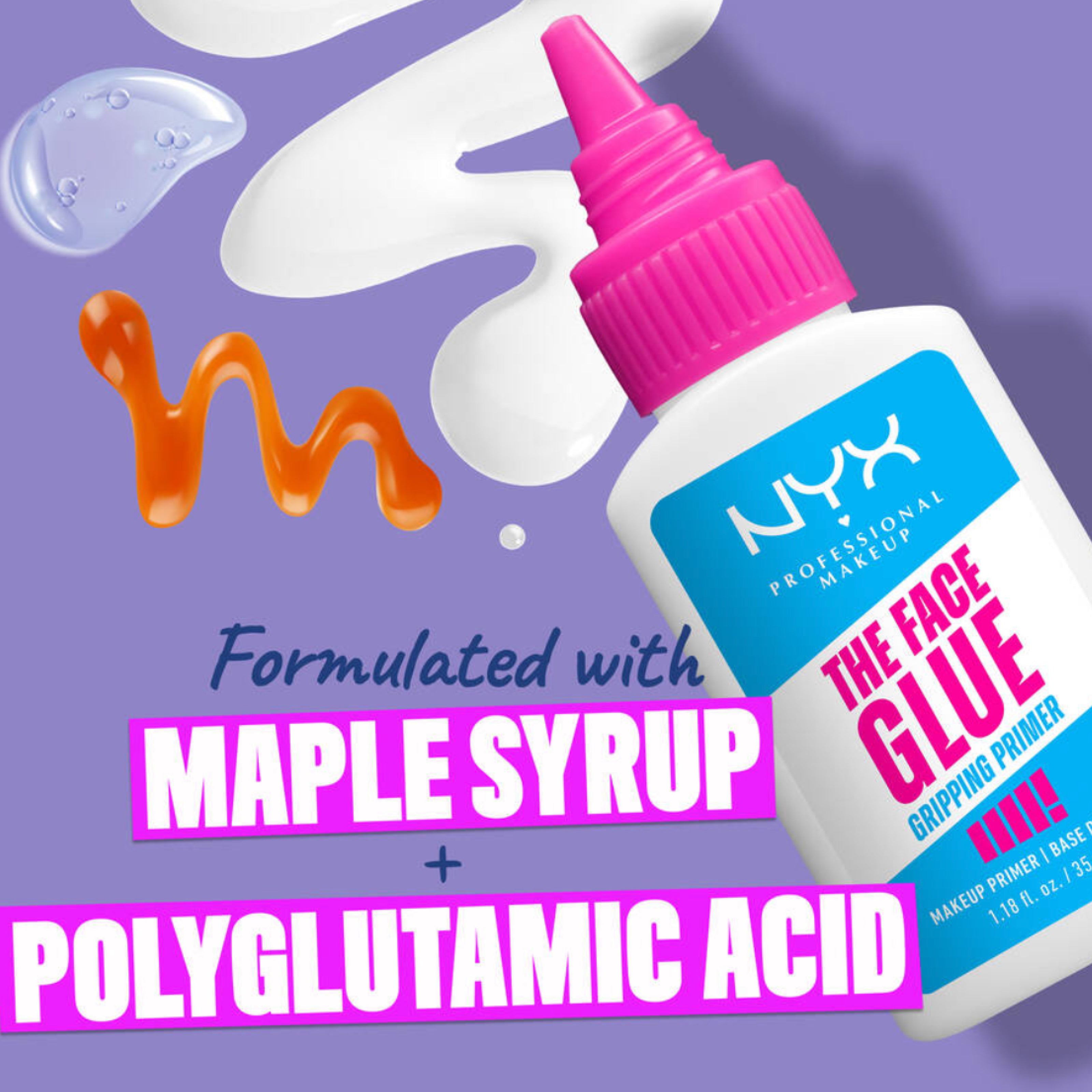 NYX The Face Glue Primer - Longwear Gripping Face Makeup Base - 35ml